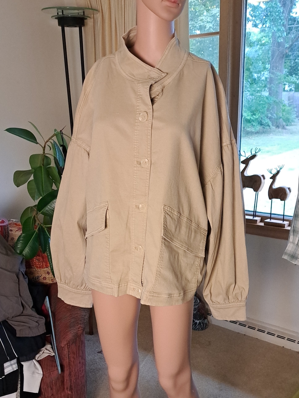 Sanctuary Oversized Utility Jacket in Tan Ptp 26 2X
